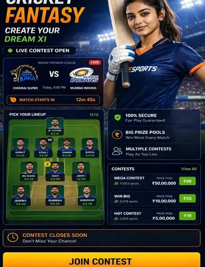 Wwwkkvip (kkvip) fantasy cricket & matchday visual 3